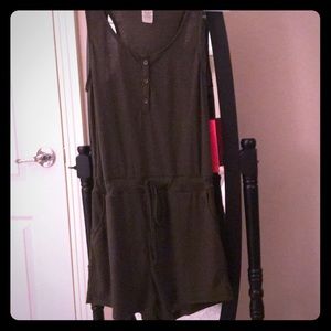 Forrest green romper